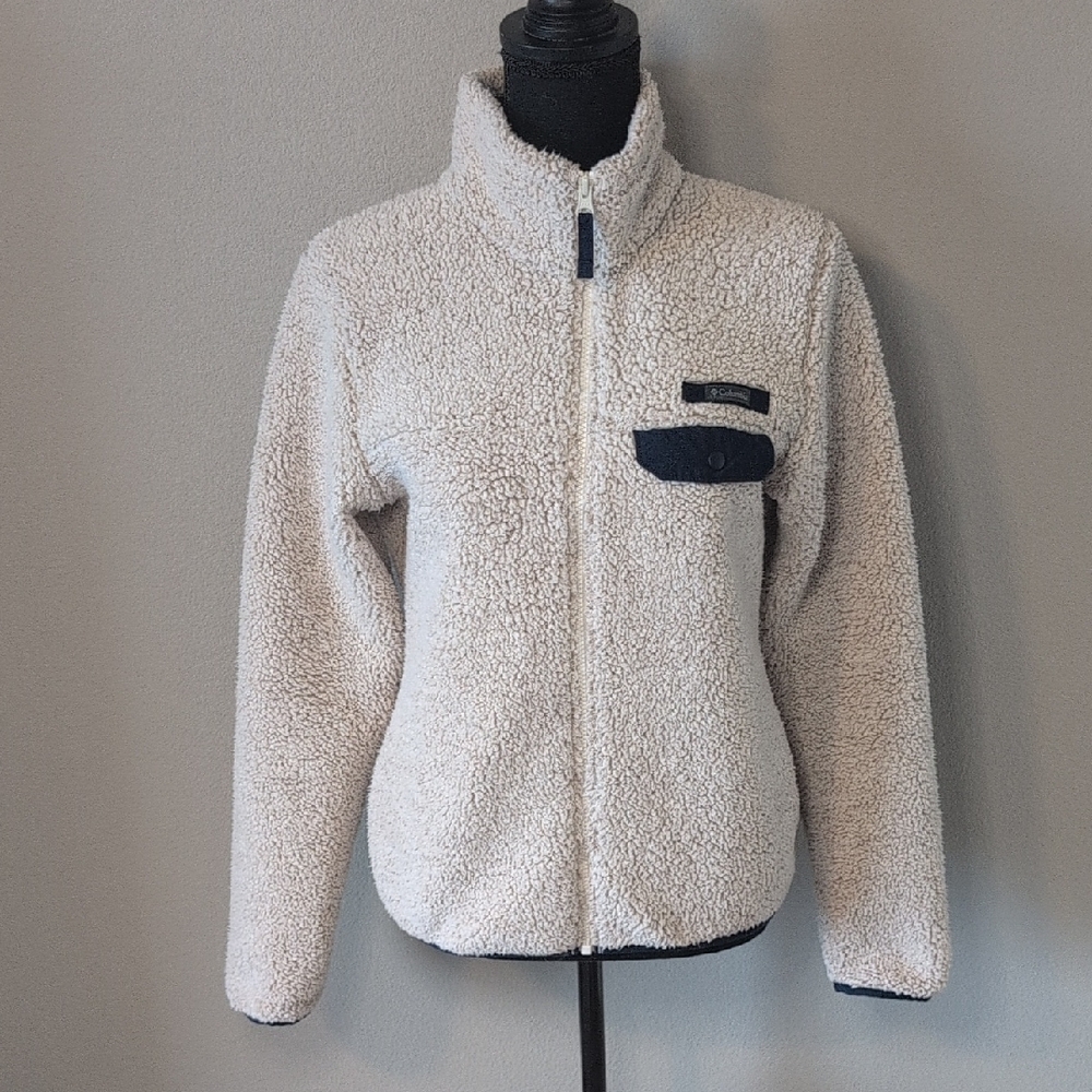 Columbia Mountain Side Cream Sherpa Jacket